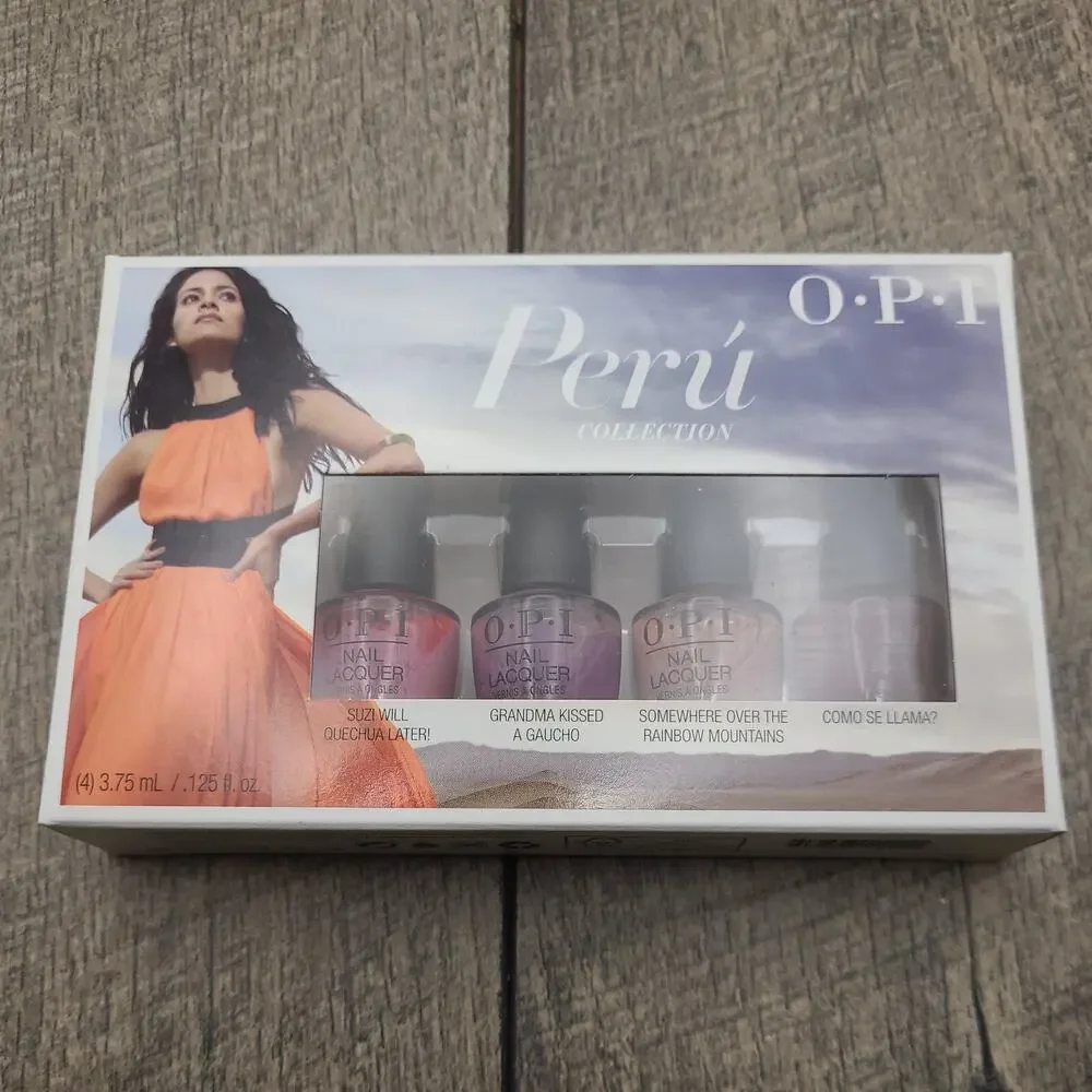 OPI PERU Collection Nail Polish Laquer 4 Piece Mini Set .125oz each